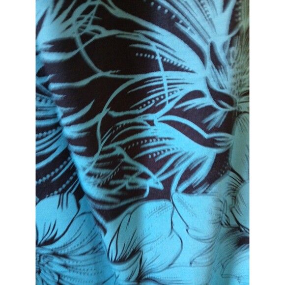 Borniu Womens Vneck Criss Cross Tank Beach Flower Sundress Size Xl-Blues/Floral - Picture 14 of 16